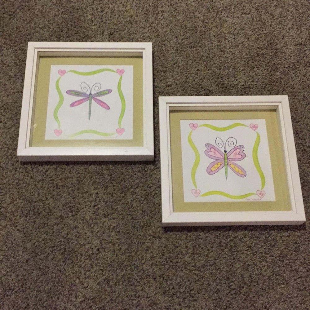 Butterfly wall art shadow box picture frame